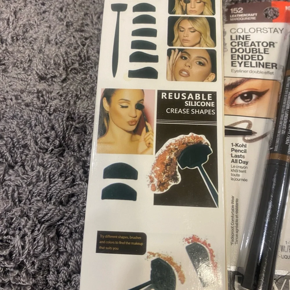 Revlon ColorStay Line Creator Double Ended Eyeliner 3-Pack with Crease Line Kit-